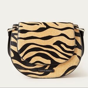 Loeffler Randall Cecil Leather Saddle Bag Tiger